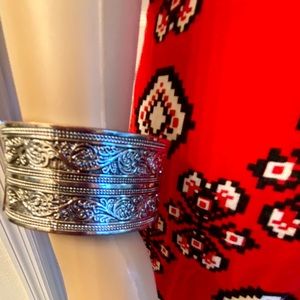 Silver Heart Necklace and Silver Bracelet